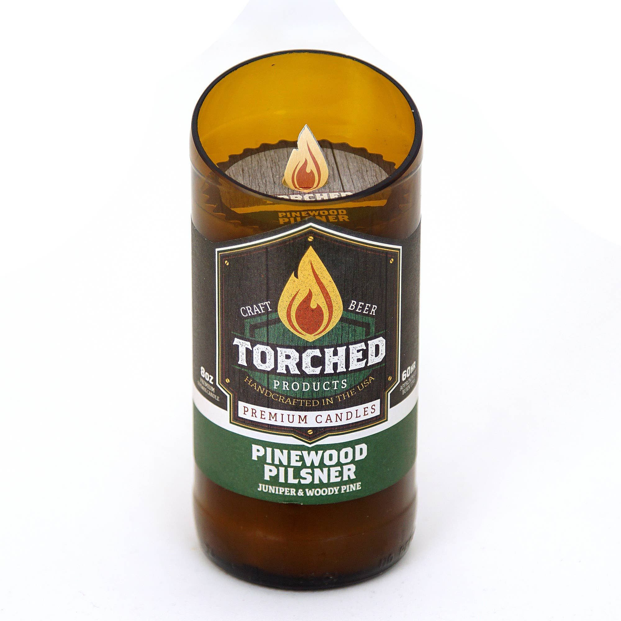 Torched Products Pinewood Pilsner Beer Bottle Candle Bass Pro Shops